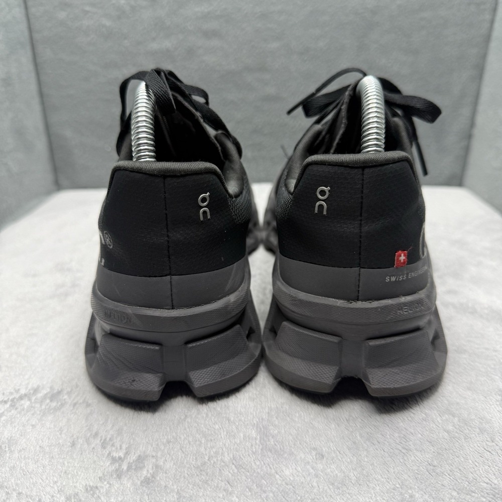 On Cloudmonster Women's 8.5 Black Gray CloudTec Running Shoes Sneakers - Picture 6 of 11